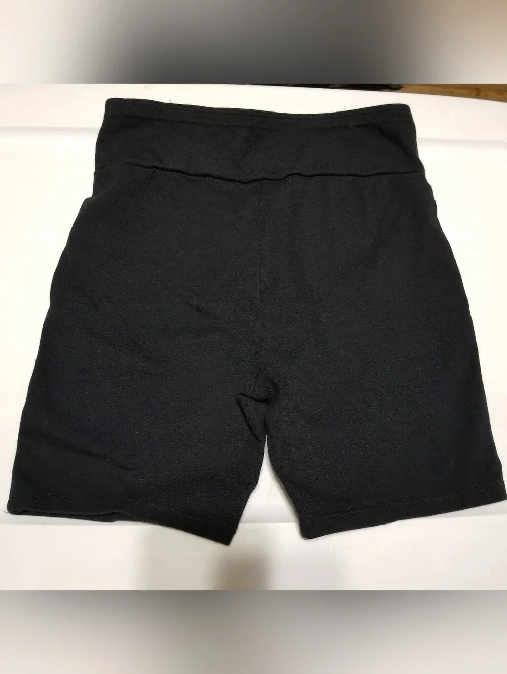 art class Kid's Medium Black Bike Shorts With V-Shaped Crossover Waistband
